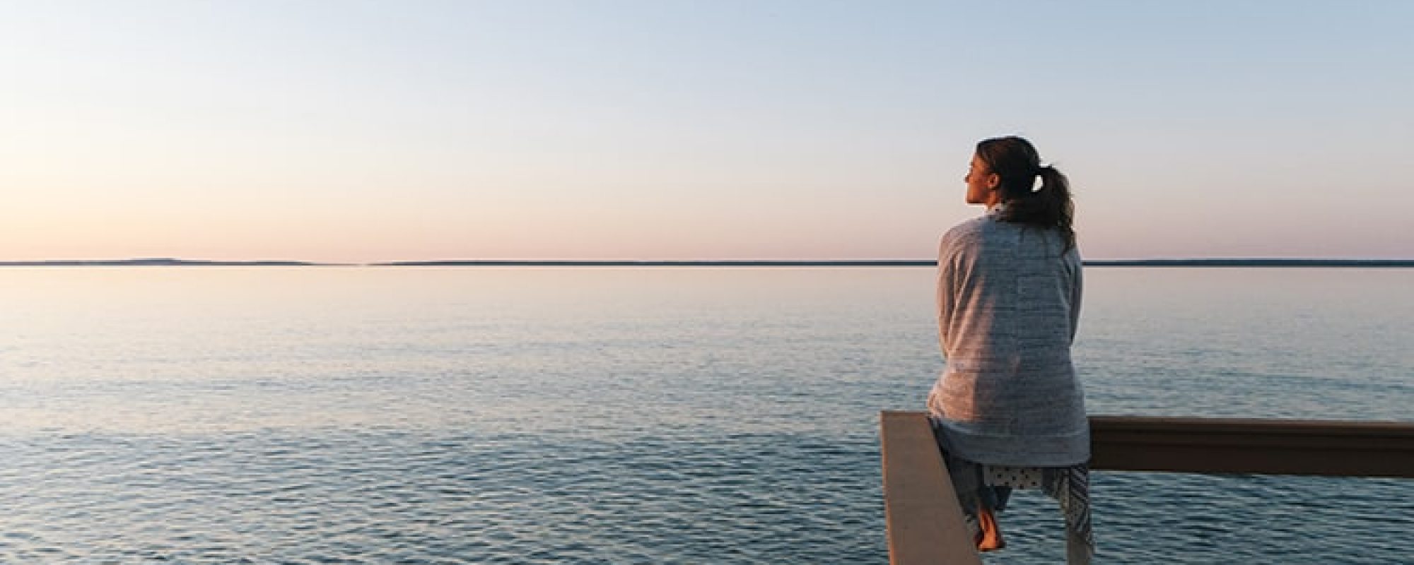 sunset and sea behind, Michigan